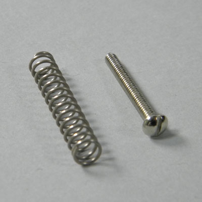 【メール便発送可！！】Montreux 《モントルー》 HB P/U height screws slotted head short inch Nickel (4) [商品番号 : 8726] ピックアップ用ビス