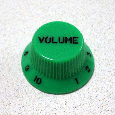 【メール便発送可！！】Montreux 《モントルー》 Strat Volume Knob Metric Green [商品番号 : 8787] ノブ