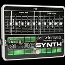 Overview Bass Micro Synthesizerは、ギター用マイクロシンセをベース用にチューニングした製品です。パーカッシブなサウンドから弓弾きの様な逆回転サウンドまで、10個のスライダーを操作することによって初期のムーグ・シンセサイザーに代表されるヴィンテージ・アナログ・シンセサウンドをコントロールすることができます。 Specs 3-pole Analog Resonant Filter 4 Voice Mixer(Sub Octave/Original/Octave/Square Wave) Filter Sweep(Resonance/Start Freq/Stop Freq/Rate) True Bypass 寸法：144mm(W) x 119mm(D) x 60mm(H) 550g 電源：9V DCセンターマイナスアダプター ※この商品は在庫が無い場合、ご注文からお届けまでお時間を頂きます。ご迷惑をおかけしますが予めご了承下さい。※お急ぎの方はお手数ですが、納期をお問い合わせの上ご注文下さいませ。