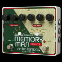 Overview アナログ・ディレイの名機Deluxe Memory Manと同じ高品質で希少なBBD素子の採用によりウォームでリッチなサウンドを実現。さらにオリジナル・モデルに加え、タップテンポやモジュレーション、ディレイのフィードバック経路にあるエフェクトループ、各パラメーターをリアルタイムに調整可能なエクスプレッション・ペダル端子が加わったことで、オリジナルよりもさらに独創的な効果を得られます。 Specs Analog Delay 550mS Tap Tempo Control(w/Tap Divide Switch　最大550mS) ＜付点8分/2拍3連符/8分/3連符/16分＞ Exp. Mode Switch(Exp. Pedalでコントロールする内容を選択可能) ＜Blend/Rate/Depth/Feedback/Delay＞ Exp. Pedal Input Tap Switch Input(モメンタリー・フットスイッチを接続可能) Effect Loop(Send/Return) True Bypass 寸法：144mm(W) x 119mm(D) x 60mm(H) 600g 電源：9V DCセンターマイナスアダプター JP9.6DC-200（付属 ※この商品は在庫が無い場合、ご注文からお届けまでお時間を頂きます。ご迷惑をおかけしますが予めご了承下さい。 ※お急ぎの方はお手数ですが、納期をお問い合わせの上ご注文下さいませ。