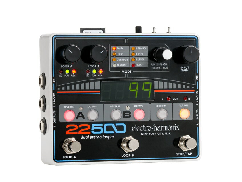 【送料無料】Electro-Harmonix エレクトロ ハーモニックス 22500 エフェクター(ルーパー) / Dual Stereo Looper