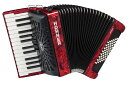 【送料無料】HOHNER ホーナー Bravo II 48 Red(赤) アコーディオン(ピアノキー)