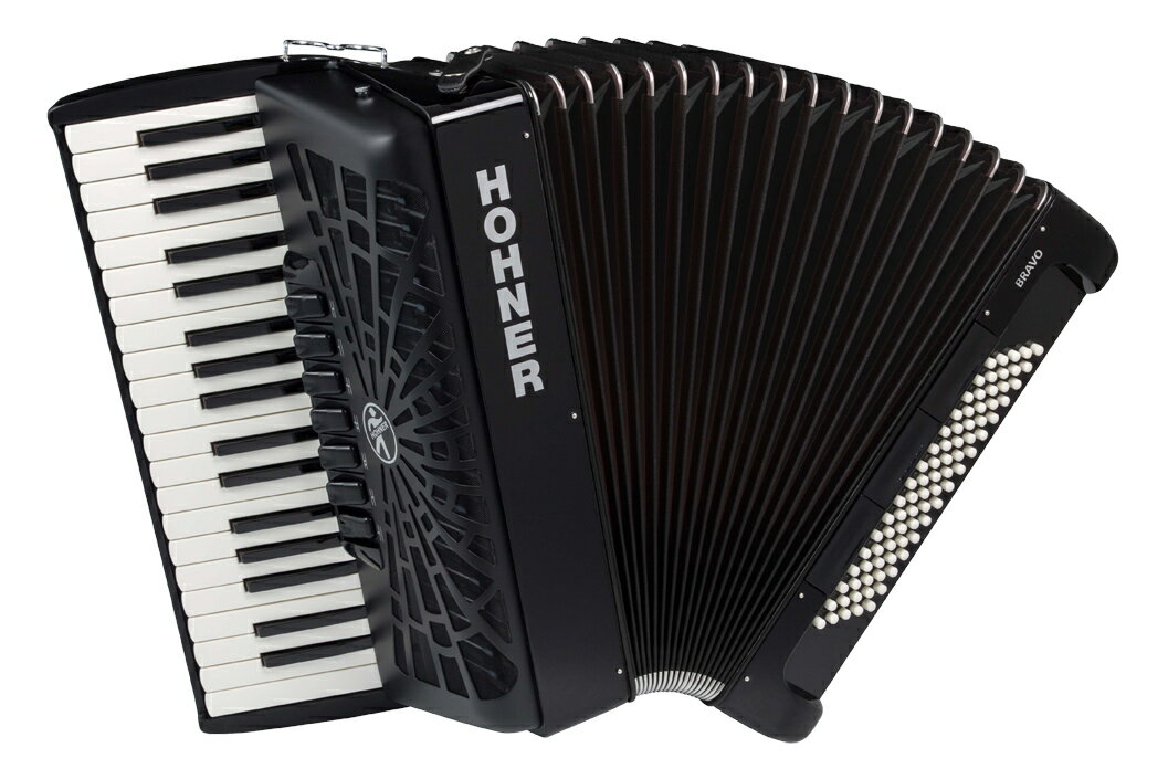 【送料無料】HOHNER ホーナー Bravo III 80 Black(黒) アコーディオン(ピアノキー)