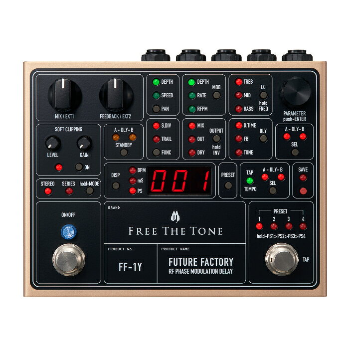Delay Echo - 【送料無料】FREE THE TONE フリーザトーン FF-1Y ディレイ FUTURE FACTORY