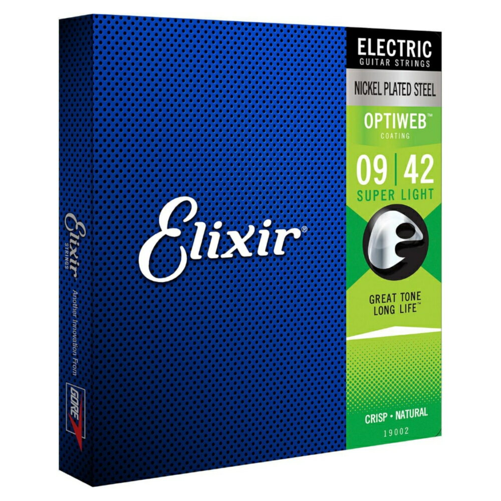 【メール便可】Elixir エリクサー 19002 OPTIWEB Super Light 09-42 エレキギター弦 オプティウェブ