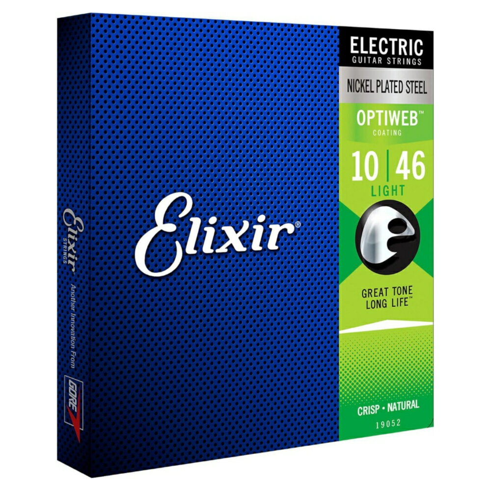 【メール便可】Elixir エリクサー 19052 OPTIWEB Light 10-46 エレキギター弦 オプティウェブ