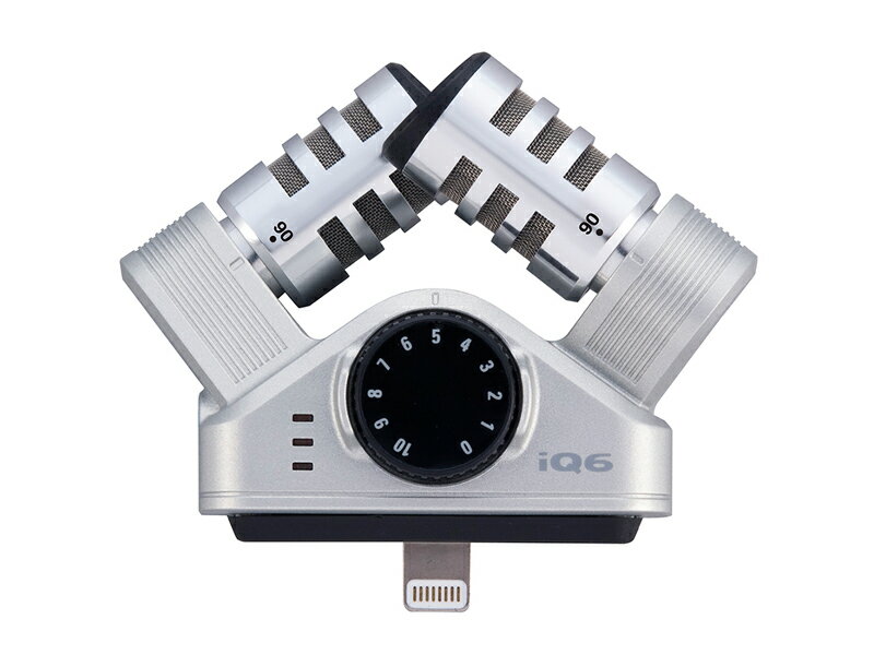 ZOOM ズーム iQ-6 iPhone用マイク (iPod iPad) XY Stereo Mic for iOS Devices 