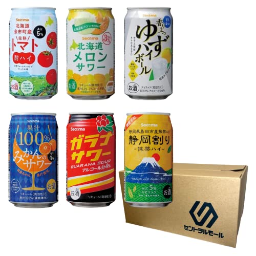 セコマ 酎ハイ サワー 飲み比べセット お楽しみ 6種類×2 12本 セントラルモール セレクト