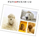 複数の写真を1枚にレイアウト デコレーションプリント シンプルタイプ A4サイズ4画面 写真のプレゼントにおすすめ 文字入れも出来ます