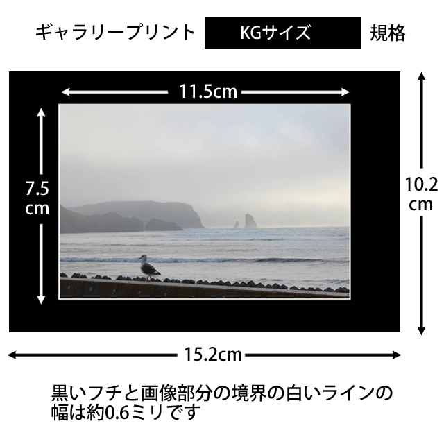 ギャラリープリント KGサイズ 高級額縁に入れたような写真プリント スマホやデジカメから作れます