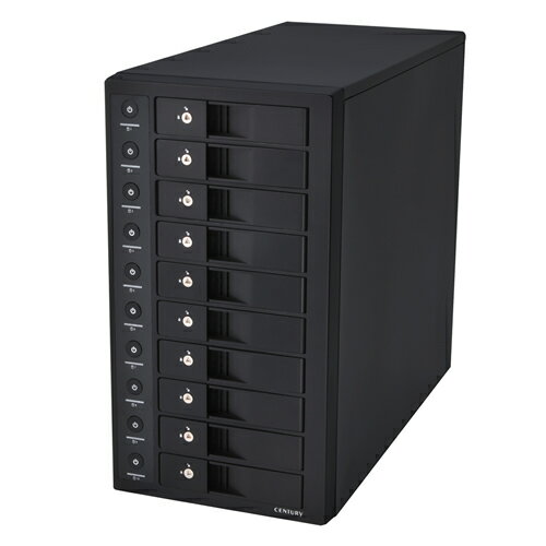 【中古/リワーク品】【30日保証】《送料無料》裸族のスカイタワー 10Bay IS　/ハードディスクケース[CRST1035U3IS6G] その1