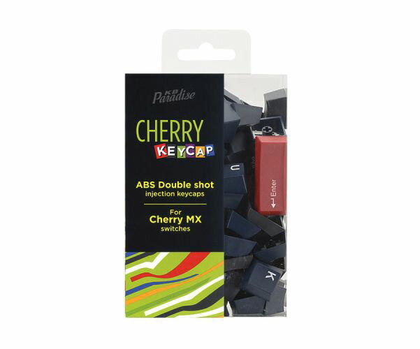 《送料無料》CHERRY MX軸 104英語キーボード用 2色成型カラーキーキャップ （Cubicプロファイル / Midnight Sun カラー）［CK-104MDS-C/E］