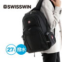 SWISSWIN【送料無料】バックパック リュックサック ブランド リュック バック バッグ 27L カバン かばん 旅行用リュック 通勤 通学 軽量 大容量 ポケット 多い アウトドア サイドポケット バッグパック 学生 塾用 部活用 登山 大人 撥水 丈夫 シンプル ギフト