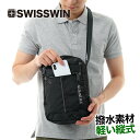 SWISSWINショルダーバッグ バックパック ワンショルダーバック 5L メンズ 2way BAG 肩掛け 斜めがけ 鞄 かばん カバン 斜めがけバッグ 通勤 通学 軽量 バッグ コンパクト アウトドア マチ おしゃれ ツーリング ブランド 丈夫 小物入れ 撥水 ギフト 黒 ギフト