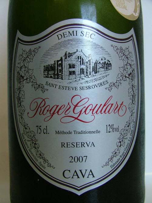 【ホワイトデー】【スパークリングワイン】ロジャーグラートカヴァ ドゥミセック750mL