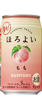 【缶チューハイ】サントリー　ほろよい　もも350mL缶1ケース24本入