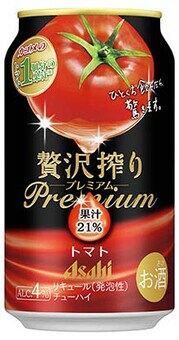 送料無料 アサヒビール 贅沢搾りプレミアム トマト 350ml缶 1ケース24本 送料無料 アサヒビール 贅沢搾りプレミアム トマト 350ml缶 1ケース24本