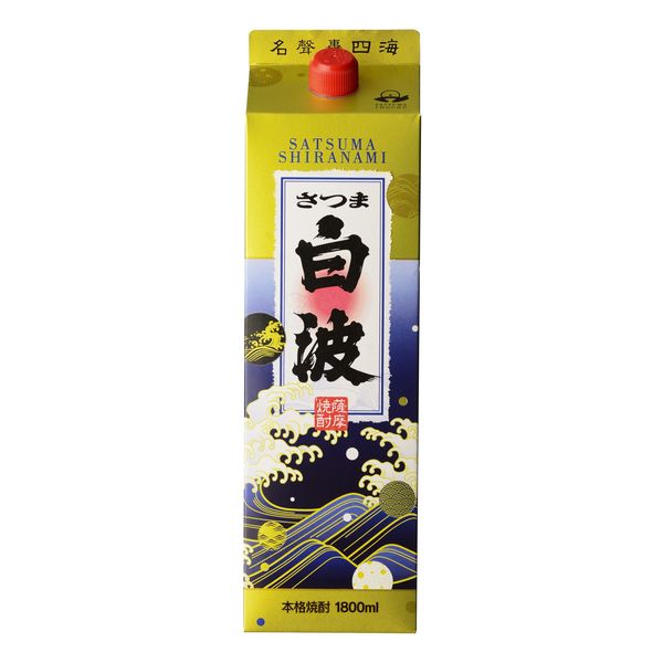 樂天商城 - さつま白波 芋焼酎 25度 1.8L パック 薩摩酒造 本格焼酎 鹿児島県産 コガネセンガン使用 黒瀬杜氏 家飲み 晩酌
