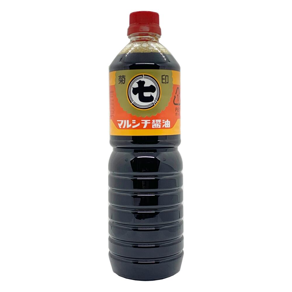醤油 マルシチ 菊印 1L 津軽の味 青森 大鰐町 しょうゆ 濃口醤油 調味料 和食 煮物 家庭用 ご当地醤油 人気 お取り寄せ cepdor-10005372 お酒と食料品のセプドールアン パッケージ画像