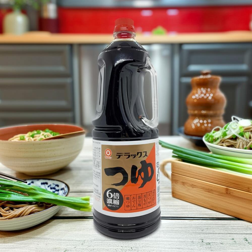 Rakuten - マルキン デラックスつゆ 1.8L めんつゆ 濃縮 かつおだし 万能つゆ 大容量 業務用 うどん そば そうめん 煮物 すき焼き おでん 丼物 和食 調味料 人気 ロングセラー