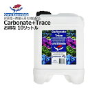 コーラルエッセンシャルズ Carbonate+Trace　10リットルさらにお得な大容量！ ■特徴 ・Carbonate+TraceはCarbonate（カーボネイト＝炭素塩）と各種微量元素を高濃度でCarbonateの濃度が180,000ppm(mg/L)になるように調整されています。 ・このサプリメントにはCoral Power Trace CとBromide(臭素）のバランスをとりやすくなるように含まれており、ドーシングによるコントロールを容易にします。 ■使用方法・添加量 ドーシングには2つの方法があります。 1、一般的なリーフアクアリウムで必要とされる以下の量を毎日添加します。 ・ソフトコーラルとLPSのみの水槽：100リットル毎に3mL ・ミックスリーフ水槽：100リットル毎に6mL ・SPS水槽：100リットル毎に12ml 　これらはあくまでも一般的な消費量に基づく添加量なので、各々の水槽によって必要添加量は異なります。 　定期的な水質検査によって調整するようにしてください。 2、精度の高い添加のために、消費量を把握して添加量を計算する方法がお勧めです。 ・信頼性の高いアルカリにティ測定キットで濃度を計測し、24時間後に再度テストを行います。 ・参考：Coral Essentials Dosing Calculatorにアクセスし、1日の消費量に基づく添加量を計算することができます。 ・定期的に消費量をチェックし、添加量を調整してください。 　サンゴの成長や生体の追加などの様々な理由よって、カーボネイトの消費量は変動します。 　一般的な水槽ではアルカリニティを8.0-9.0dKHの範囲内で安定させることで良い結果が得られると言われています。 　サンゴを多く収容している水槽でサンゴの成長速度を高く保つには8.5-9.0dKHのアルカリニティが有効と考えられています。 ※このカーボネイト＋トレースは20℃ほどの場所に保管してください。 　低温の場所に保管するとまれに部分結晶化する事があります。 　部分結晶化した場合は容器ごと温め、よく振ってからご使用ください。 ※ご確認ください※　 ■「北海道」の発送について 北海道への発送はショップの送料負担が大きいため送料無料ラインの条件を満たしていても必ず2800円の別途料金が発生いたします。 ご購入の際はご注意ください。 ■沖縄・離島」発送不可について 「沖縄・離島」への発送については、ショップの送料負担が大きいのとトラブル（航空法など）が多発しているため注文をお受けすることができません。 検索キーワード：KH　コーラルエッセンシャル　色揚げ　添加剤　サンゴ　サンゴ水槽　SPS　LPS　ソフトコーラル　コーラルエッセンシャル　CE　海水　海水魚　セポ　CEPPOコーラルエッセンシャルズカーボネイト+トレース 10リットルCoral EssentialsCarbonate+Trace 10L さらにお得な大容量！カーボネイト+各種微量元素 2