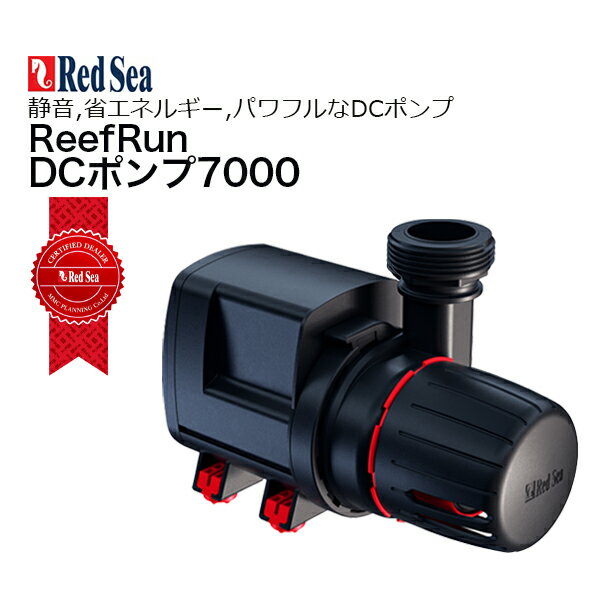 RedSea ReefRun 7000 DC Pump ReefRun 7000 DCポンプ 注意：ReefRan DCポンプは、ReefRunデュアルコントローラー（別売り）を経由して運転しています。 使用する場合は、別途ReefRunデュアルコントローラーをご購入ください。 ■主な特徴 ・静音、パワフル、スマート スマートなReefRun DCポンプは、1日のスケジュールをカスタマイズすることができます。 360度回転できる吐出口、インレットフローガイド、ポンプ近くに便利な接続コネクターが付いた長い電源ケーブルが特徴で、5年間の特別保証も付帯しています。 ・ReefBeatアプリのクイックアクションを活用 選択したポンプをオフにしたり、任意の時間帯に異なる強度で運転することで、独自の給餌方法を作成することができます。 循環ポンプが稼働し、水槽やサンプの水位が戻るのを数分間待ってからスキマー、ウェーブポンプ、ドーザーのスイッチを入れるなど、メンテナンスのためのシャットダウン後の機器のスイッチを入れる順番とタイミングが選択できます。 【スタッフのオススメポイント】 ReefRunDCポンプシリーズ アプリで出力を詳細に設定ができ、時間帯による流量の調節も可能です。 他のRed Sea製品と同期することで水槽のメンテナンスをさらにスムーズに行うことができます。 検索キーワード：リーファー、DCスキマー、レッドシー、プロテインスキマー,レッドシースキマー　海水魚　CEPPO　セポRedSea ReefRun 7000 DC PumpReefRun 7000 DCポンプ 【4月末新発売】レッドシー　静音・省エネルギー、パワフルなDCポンプ 2