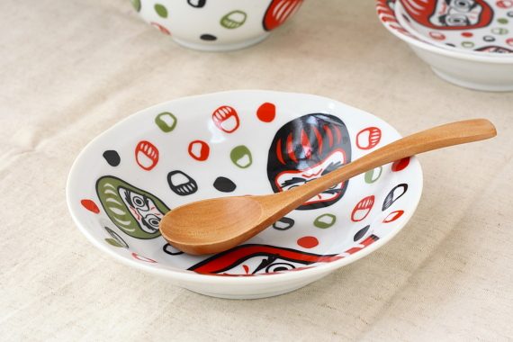開運だるまの肉じゃが中鉢 17cm 日本製 美...の紹介画像2