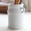 ホワイトガーデン スプーンコンテナ 日本製 瀬戸焼 陶器製ティースプーンコンテナ スプーンコンテナ カトラリースタンド カトラリーケース 箸立て キッチン収納 卓上 白 日本製 キッチン雑貨