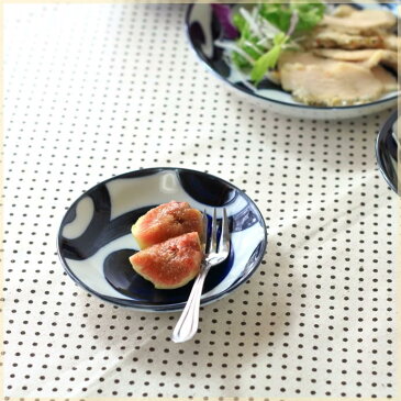 鳴門唐草 3.8寸小皿 ミニプレート 丸皿 醤油皿 漬物皿 フルーツプレート 和食器 国産 美濃焼 訳あり