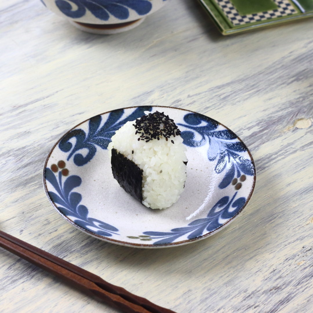 ぱいかじの風 取り皿 16cm 日本製 美濃焼 5.0皿 小皿 中皿 和皿 丸皿 豆皿 漬物 醤油 取り皿 取り分け皿 定食皿 小付け プレート 白 青 沖縄食...