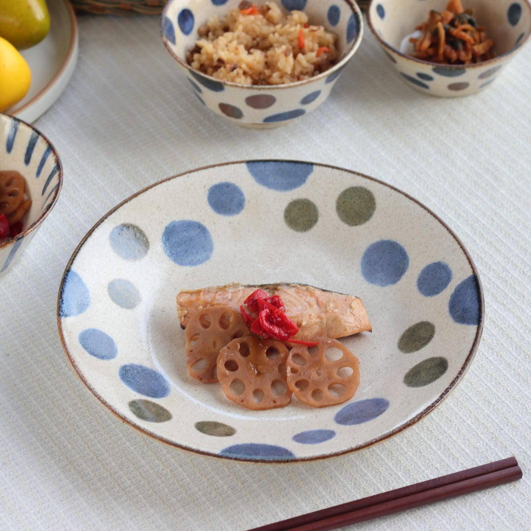 Rakuten - ぱいかじの星 大皿 23.5cm 日本製 美濃焼 7.0皿 大皿 中皿 和皿 深皿 パスタプレート 深め ステーキ ロールキャベツ 炒めもの 刺し身皿 ワンプレート プレート メインディッシュ