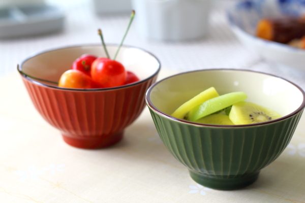 フルーティング飯碗 上質な釉薬をお楽しみ下さい ご飯茶碗 お茶碗 碗 茶碗 軽量