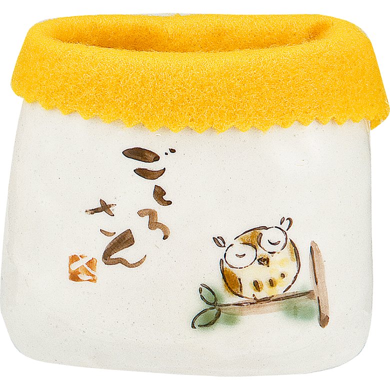 ふんわりメガネケース 梟 K1283 瀬戸取寄 眼鏡ケース メガネ 立て ペン立て 陶器製 オシャレ カワイイ おしゃれ オシャレ インテリア プレゼント ギフ...