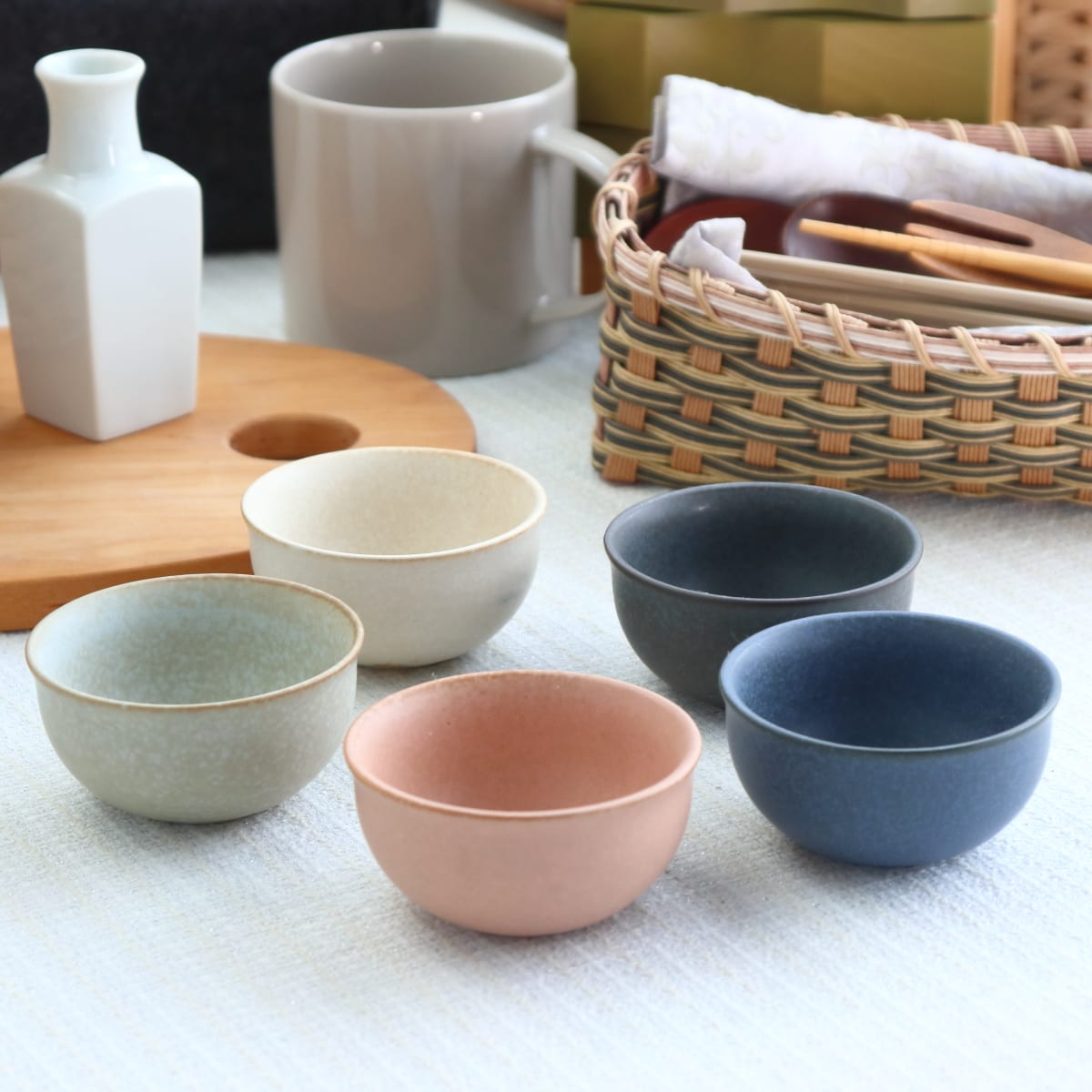 美濃焼 ころんと愛らしい彩り豆鉢 和食器 小鉢 7cm 日本製 美濃焼 作家もの風 くす...