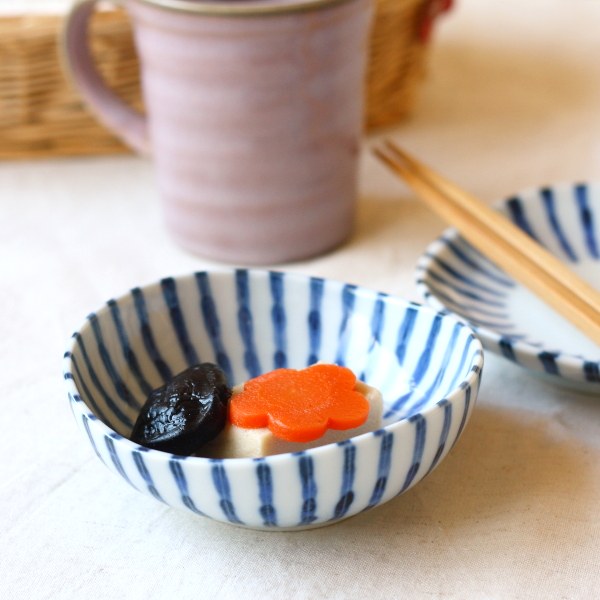 濃十草 3.5寸小鉢 和の器の定番デザイン 小鉢 付け出し 一品料理 お浸し鉢 和食器 国産 美濃焼 訳あり