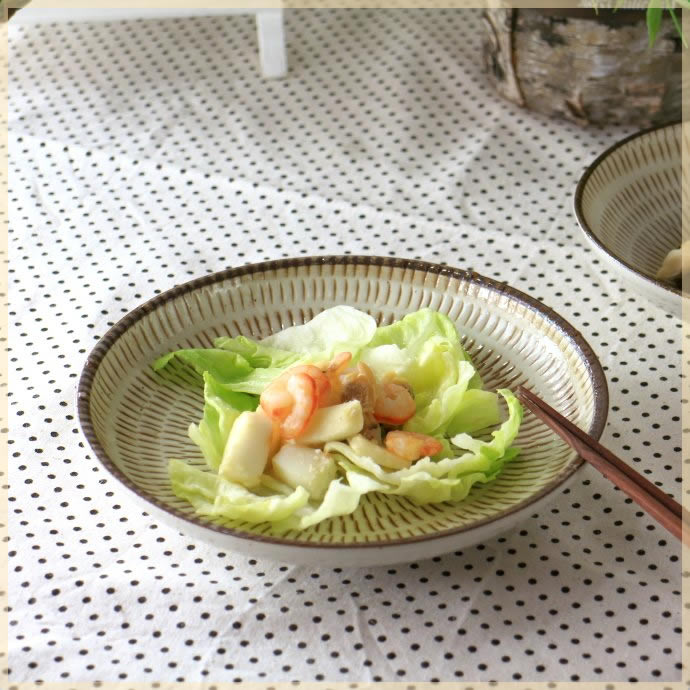 Rakuten - 美濃民芸 6寸中皿 マルチボウル パスタ皿 中皿 プレート 和モダン 和食器 国産 美濃焼 訳あり