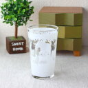 ホワイトアニマルグラス 240ml ガラス ガラス製 カップ コップ 冷茶 国産 アイスコーヒー 麦茶 ロックグラス 冷酒グラス ロックカップ タンブラー ジュースカップ アイスティー