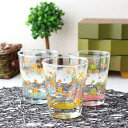 クリル タンブラー 200ml ガラス ガラス製 カップ コップ 冷茶 国産 アイスコーヒー 麦茶 ロックグラス 冷酒グラス ロックカップ タンブラー ジュースカップ アイスティー イエロー