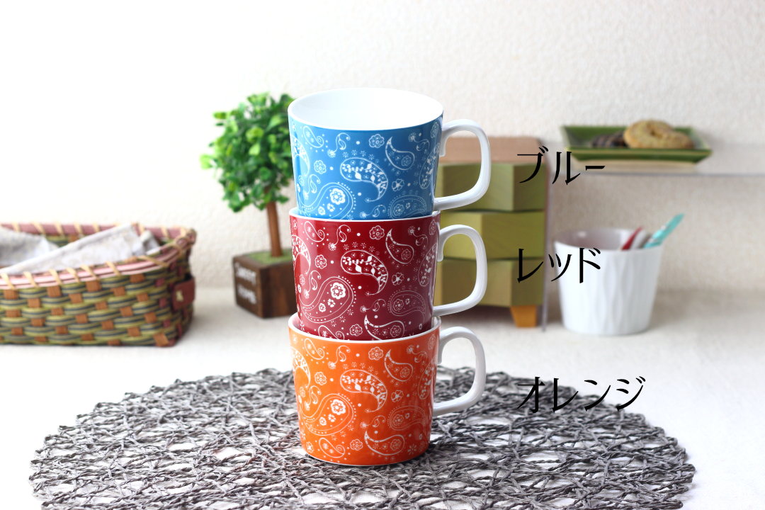 ペイズリー マグカップ 280ml ゆっくり飲...の紹介画像2