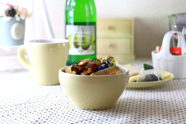 サニーイエローボウル マルチボール ボウル 器 煮物鉢 青 小鉢 カフェ食器 洋食器 国産 美濃焼 訳あり