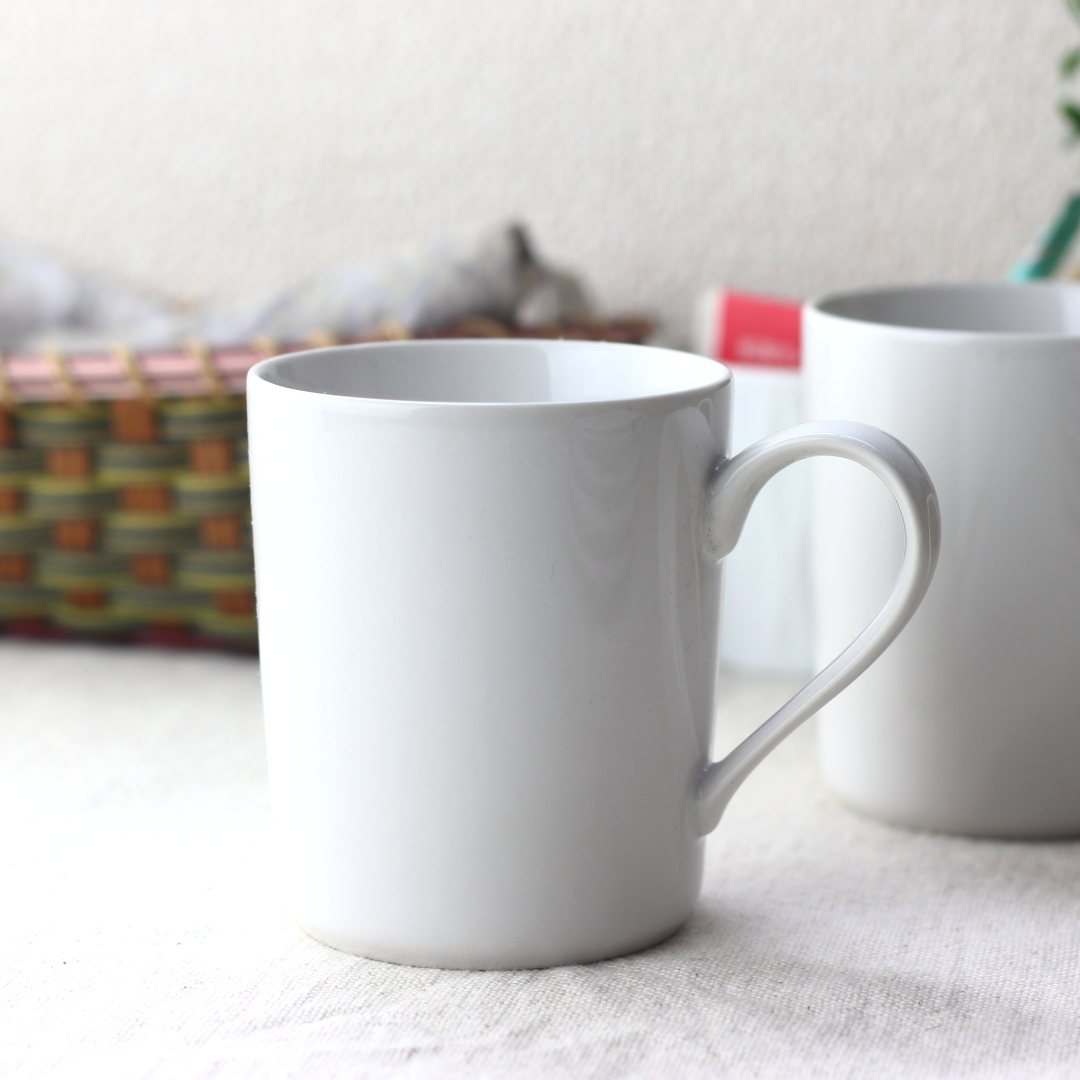 乐天商城 - モーニングマグカップ 270ml 日本製 美濃焼 白 ホワイト 食器 陶器 磁器 陶磁器 瀬戸物 カフェ 電子レンジ使用可 洗いやすい 食洗機 洋食器 和食器 中華 北欧 和モダン 料理