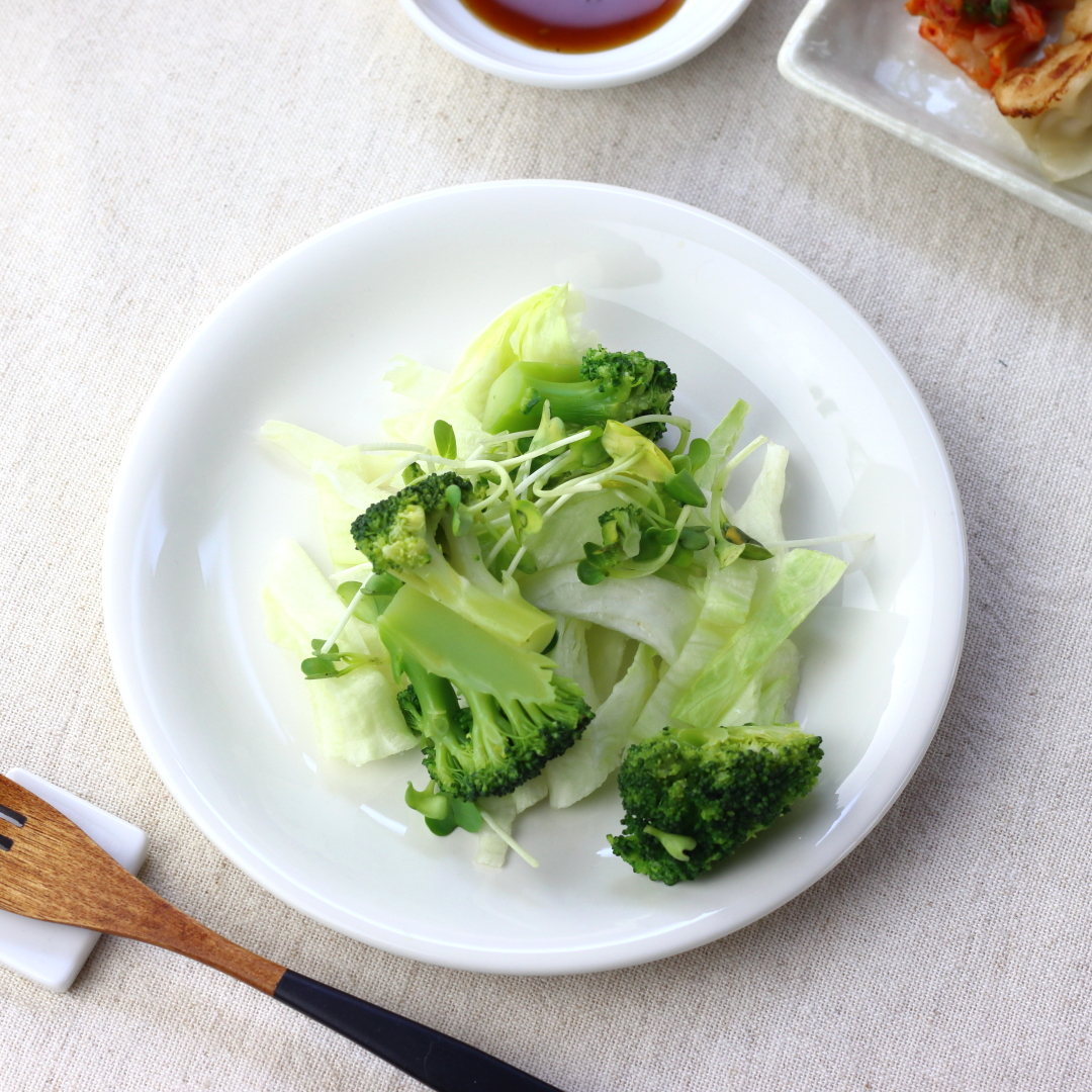 おしゃれなサラダにクリーム丸プレート 19.5cm 日本製 美濃焼 大皿 中皿 和皿 丸皿 パスタプレート ステーキ ロールキャベツ 炒めもの 刺し身皿 ワンプ...