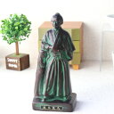 坂本さん 21cm 置物 歴史 置物 フィギュア 陶器 ブロンズ像風 重厚感 迫力ある リアル 精巧 精密 繊細 細部まで緻密 立体感抜群 迫力満点 詳細感覚 ...