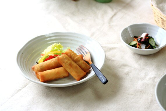 粉引釉 23.5cmパスタプレート どんな料理...の紹介画像3