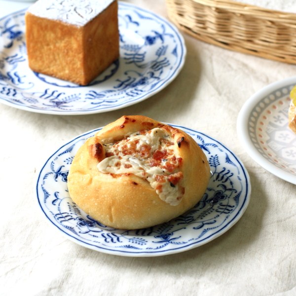 トスカーナ 16cmマフィンプレート イタリアンデザイン 小皿 パン皿 レトロ 唐草模様 トスカーナシリーズ 国産 美濃焼 訳あり