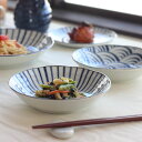 藍縄文 浅鉢 17cm 日本製 美濃焼 5.5寸浅丼 ボウル ボール 中鉢 鉢 小付け サラダ鉢 肉じゃが鉢 煮物鉢 奴鉢 おつまみ 青 ブルー 十草 波 人気...