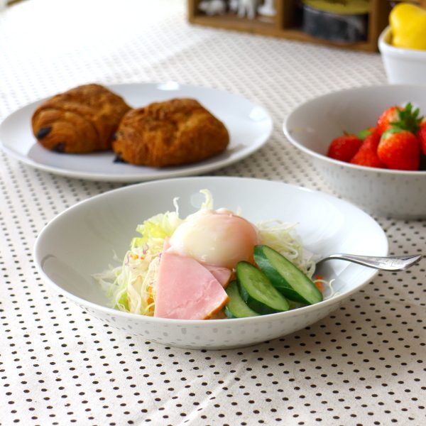 デイリーホワイト 19.5cmサラダボール 使いやすさは抜群 ボウル シンプル 白い食器 業務用対応 国産 美濃焼 訳あり