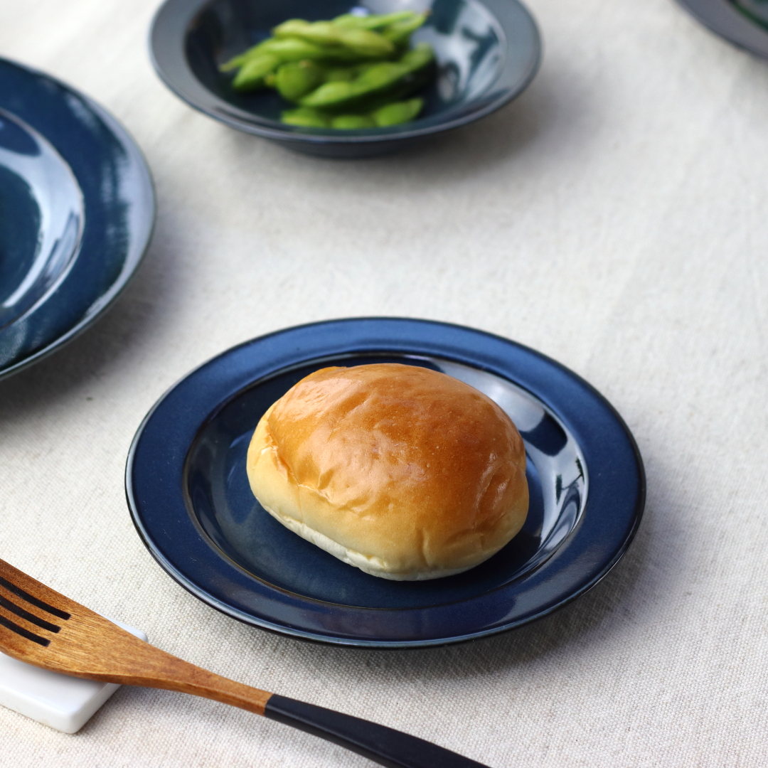 北欧ブルー パンプレート 16cm 日本製 美濃焼 6インチパン皿 小皿 中皿 丸皿 平皿 取り皿 取り分け皿 ケーキ皿 パーティー皿 定食皿 小付け プレート...