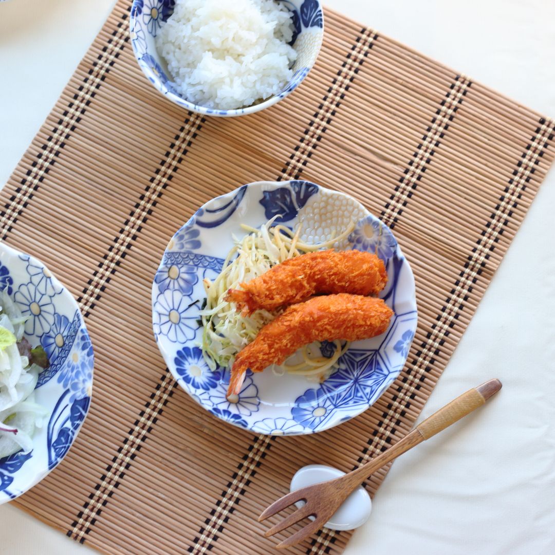 藍祥瑞 小皿 16cm 日本製 美濃焼 5.0寸皿 小皿 中皿 丸皿 平皿 取り皿 取り分け皿 ケーキ皿 パーティー皿 定食皿 小付け プレート 青 ブルー 人気 おすすめ オススメ おしゃれ - 3