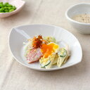SHIP型プチディッシュ 18cm いつもの料理にプラス一品 白い食器 中皿 サラダ 取り皿 シンプル 皿 カフェ シリーズ 国産 美濃焼 訳あり